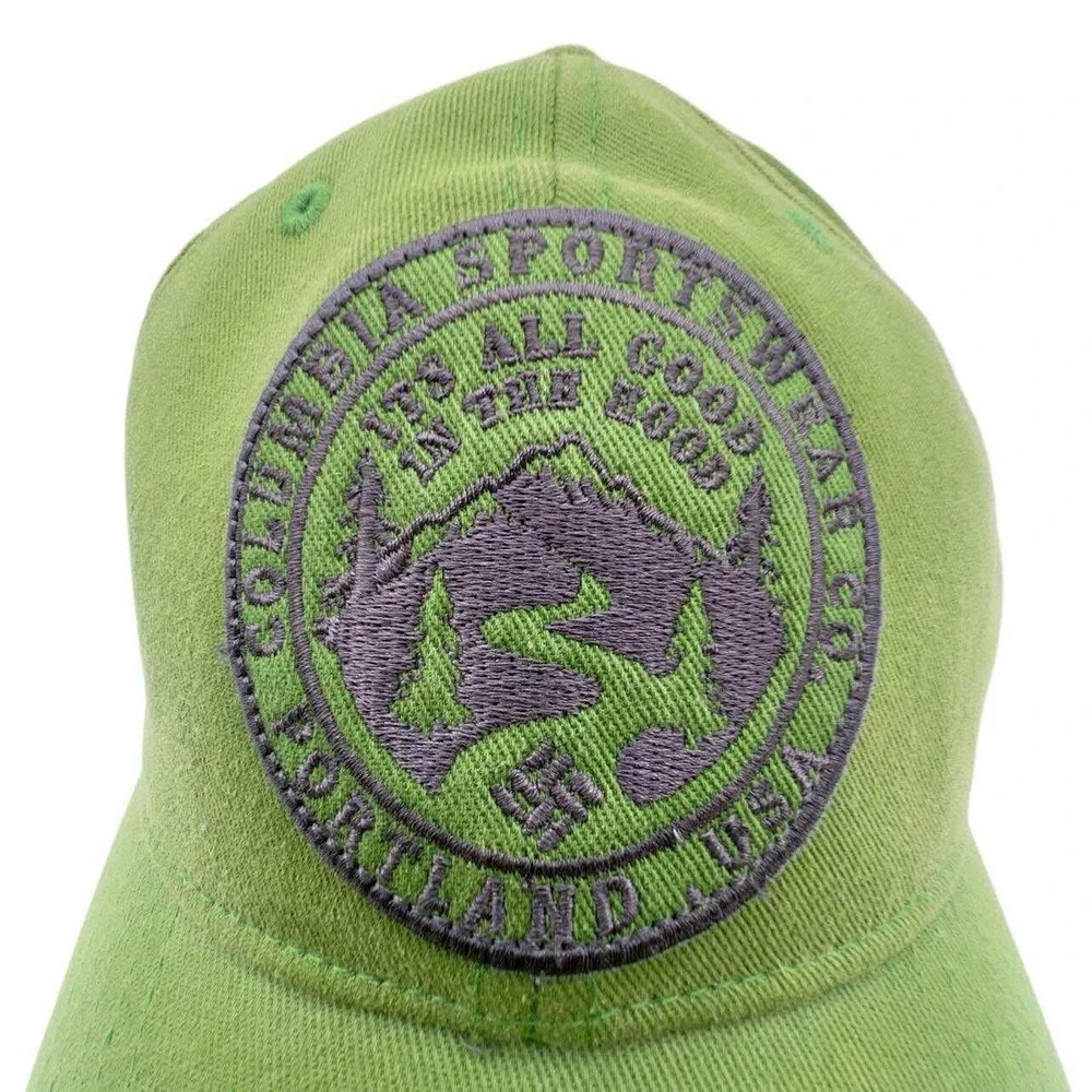 Columbia Sportswear Hat Green‎ Cap Portland USA Logo Embroidered